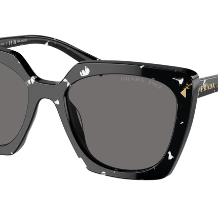 Prada PR23ZS Square Sunglasses  15S5Z1-Black Crystal Tortoise 54-145-18 - Color Map Black