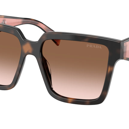 Prada PR24ZSF Square Sunglasses  23A0A6-Mauve Tortoise 57-140-14 - Color Map Tortoise