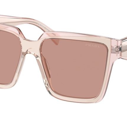 Prada PR24ZS Square Sunglasses  13I08M-Geranium/Petal Crystal 56-140-16 - Color Map Pink