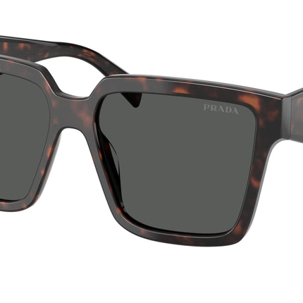 Prada PR24ZS Square Sunglasses  17N40L-Root Tortoise 56-140-16 - Color Map Tortoise