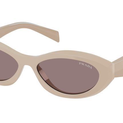 Prada PR26ZSF Irregular Sunglasses  25B6X1-Powder 56-145-15 - Color Map Pink