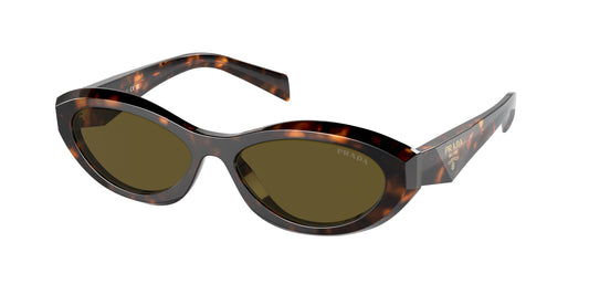 Prada PR26ZS Irregular Sunglasses  14L09Z-Sage/Honey Tortoise 55-145-16 - Color Map Green