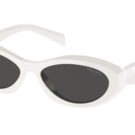 Prada PR26ZS Irregular Sunglasses  17K08Z-Talc 55-145-16 - Color Map White
