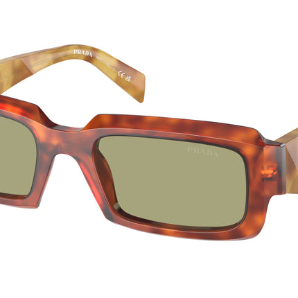 Prada PR27ZS Irregular Sunglasses  11P60C-Cognac Tortoise 54-145-21 - Color Map Brown