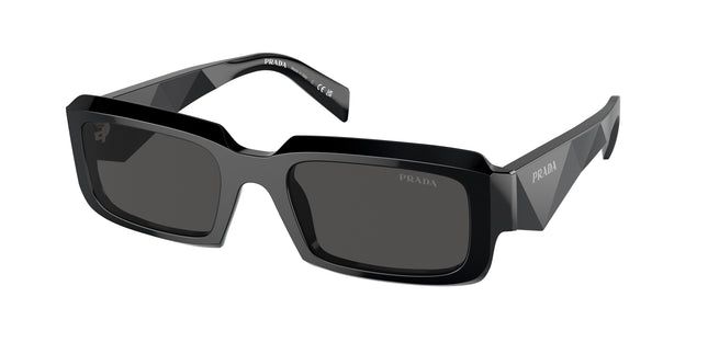 Prada PR27ZS Irregular Sunglasses  16K08Z-Black 54-145-21 - Color Map Black