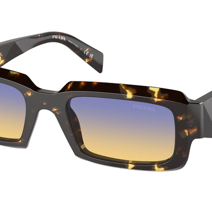 Prada PR27ZS Irregular Sunglasses  16O50E-Black Malt Tortoise 54-145-21 - Color Map Brown