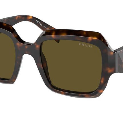 Prada PR28ZS Pillow Sunglasses  14L09Z-Sage/Honey Tortoise 53-145-22 - Color Map Green