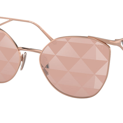 Prada PR50ZS Irregular Sunglasses  SVF05T-Pink Gold 59-140-19 - Color Map Pink