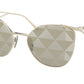 Prada PR50ZS Irregular Sunglasses  ZVN04T-Pale Gold 59-140-19 - Color Map Gold