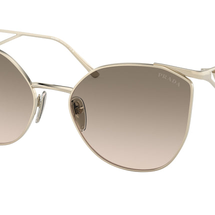 Prada PR50ZS Irregular Sunglasses  ZVN3D0-Pale Gold 59-140-19 - Color Map Gold