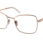 Prada PR53ZV Pillow Eyeglasses  SVF1O1-Pink Gold 56-140-18 - Color Map Pink