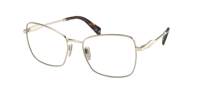 Prada PR53ZV Pillow Eyeglasses  ZVN1O1-Pale Gold 54-140-18 - Color Map Gold
