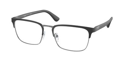 Prada HERITAGE PR54TV Rectangle Eyeglasses  1BO1O1-Black 57-150-19 - Color Map Black