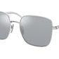 Prada PR55YS Pillow Sunglasses  1BC02R-Silver 57-135-19 - Color Map Silver