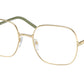 Prada PR56WV Rectangle Eyeglasses  ZVN1O1-Pale Gold 54-140-19 - Color Map Gold