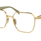 Prada PR56ZV Square Eyeglasses  5AK1O1-Gold 55-140-18 - Color Map Gold