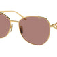 Prada PR57YS Irregular Sunglasses  5AK10D-Gold 57-140-18 - Color Map Gold