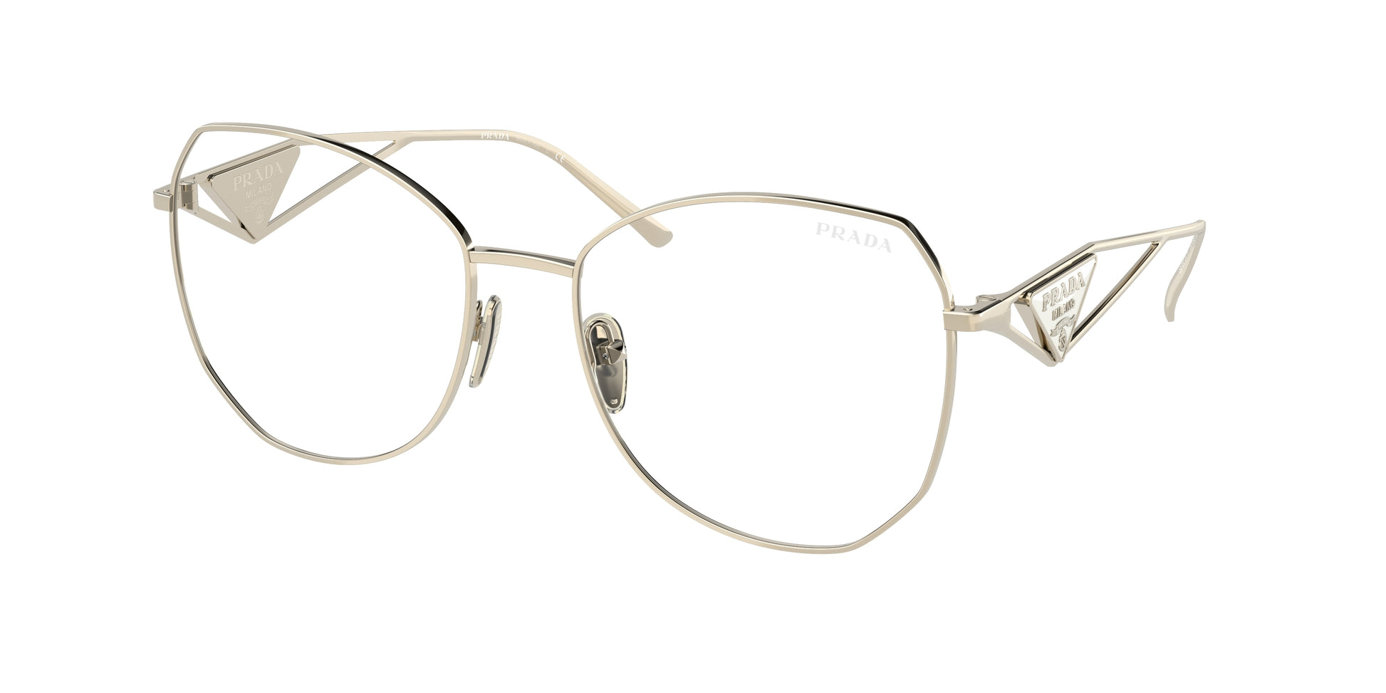 Prada PR57YS Irregular Sunglasses  ZVN08N-Pale Gold 57-140-18 - Color Map Gold
