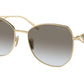 Prada PR57YS Irregular Sunglasses  ZVN0A7-Pale Gold 57-140-18 - Color Map Gold