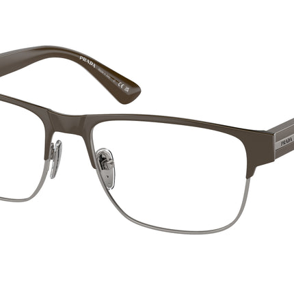 Prada PR57ZV Pillow Eyeglasses  17J1O1-Brown 56-145-17 - Color Map Brown