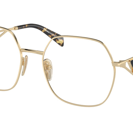 Prada PR59ZV Irregular Eyeglasses  ZVN1O1-Pale Gold 56-140-19 - Color Map Gold