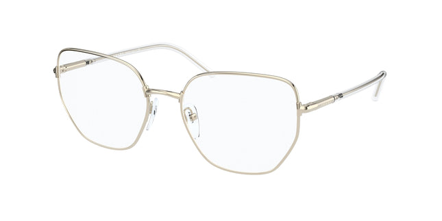 Prada PR60WV Irregular Eyeglasses  ZVN1O1-Pale Gold 53-140-18 - Color Map Gold
