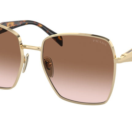 Prada PR64ZS Square Sunglasses  ZVN0A6-Pale Gold 57-140-18 - Color Map Gold