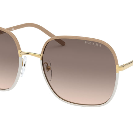 Prada PR67XS Pillow Sunglasses  09G3D0-Beige 58-145-19 - Color Map Beige