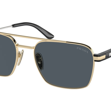 Prada PR67ZS Pillow Sunglasses  ZVN09T-Pale Gold 56-145-18 - Color Map Gold