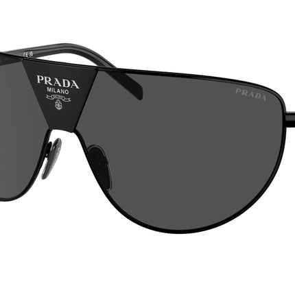 Prada PR69ZS Rectangle Sunglasses  1AB5S0-Black 37-130-137 - Color Map Black
