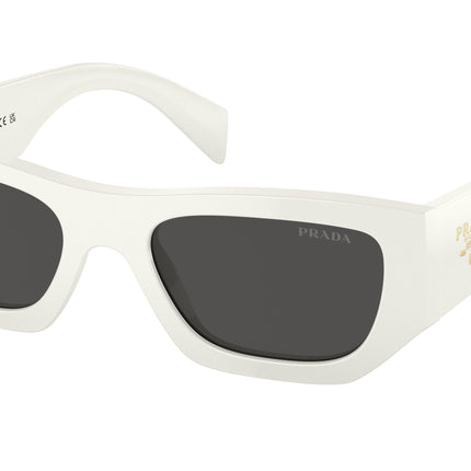 Prada PRA01S Pillow Sunglasses  17K08Z-White 53-145-20 - Color Map White