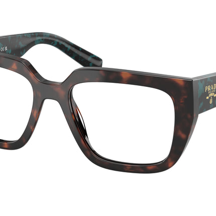 Prada PRA03V Irregular Eyeglasses  18Z1O1-Root Tortoise 52-140-18 - Color Map Tortoise