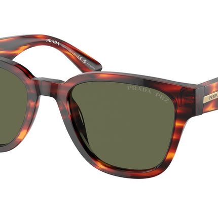 Prada PRA04SF Pillow Sunglasses  13O03R-Havana Red 54-145-18 - Color Map Red