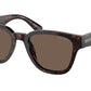 Prada PRA04SF Pillow Sunglasses  17N08T-Havana 54-145-18 - Color Map Tortoise