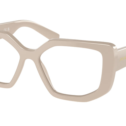 Prada PRA04V Irregular Eyeglasses  11O1O1-White 54-140-16 - Color Map White