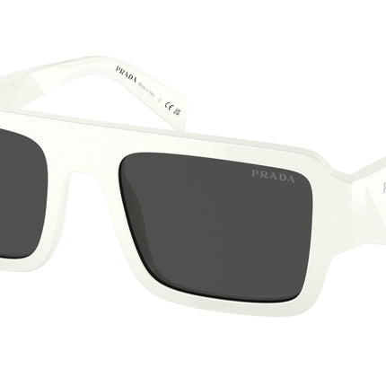 Prada PRA05S Rectangle Sunglasses  17K08Z-White 53-145-20 - Color Map White