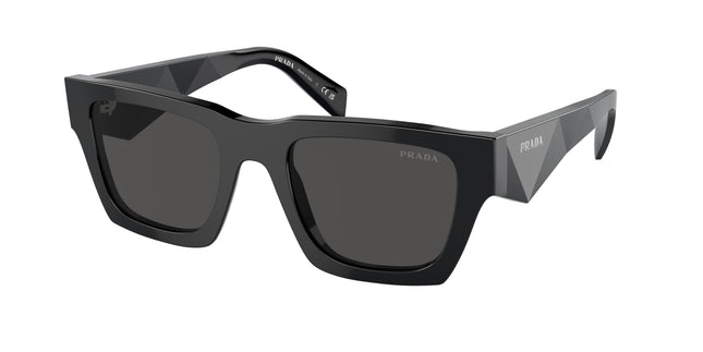 Prada PRA06SF Pillow Sunglasses  16K08Z-Black 54-145-19 - Color Map Black