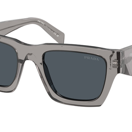Prada PRA06SF Pillow Sunglasses  16Z70B-Transparent Dark Grey 54-145-19 - Color Map Grey