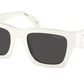 Prada PRA06SF Pillow Sunglasses  17K08Z-Talc 54-145-19 - Color Map White