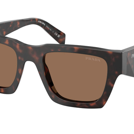 Prada PRA06SF Pillow Sunglasses  17N06B-Root Tortoise 54-145-19 - Color Map Tortoise