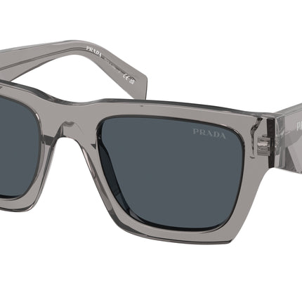 Prada PRA06S Pillow Sunglasses  16Z70B-Transparent Dark Grey 50-145-21 - Color Map Grey
