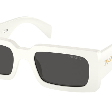 Prada PRA07S Pillow Sunglasses  1425S0-Talc 52-145-20 - Color Map White