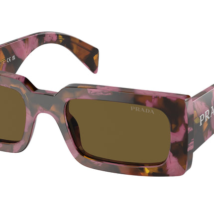 Prada PRA07S Pillow Sunglasses  18N01T-Mahogany 52-145-20 - Color Map Violet