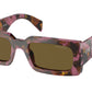 Prada PRA07S Pillow Sunglasses  18N01T-Mahogany 52-145-20 - Color Map Violet