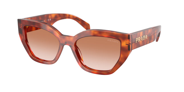 Prada PRA09S Butterfly Sunglasses  11P70E-Cognac Tortoise 53-145-18 - Color Map Brown
