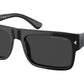 Prada PRA10S Rectangle Sunglasses  16K08G-Black 59-150-19 - Color Map Black
