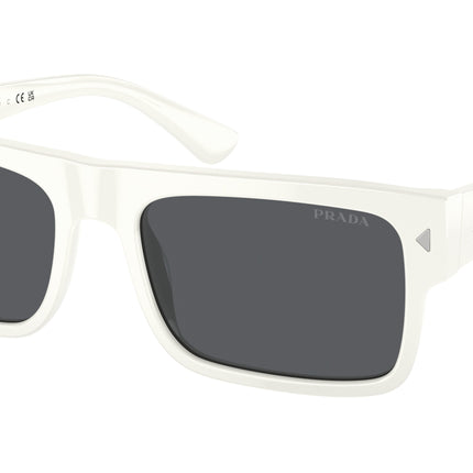 Prada PRA10S Rectangle Sunglasses  17K07T-White 59-150-19 - Color Map White