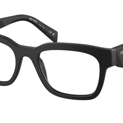 Prada PRA10V Pillow Eyeglasses  12P1O1-Matte Black 53-145-20 - Color Map Black