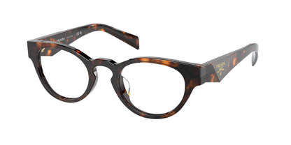 Prada PRA11VD Oval Eyeglasses  14L1O1-Honey Tortoise 49-145-22 - Color Map Tortoise