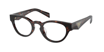 Prada PRA11VD Oval Eyeglasses  16N1O1-Briar Tortoise 49-145-22 - Color Map Brown